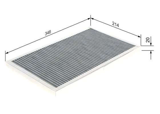 Kupefilter Bosch 1 987 432 333 BOSCH