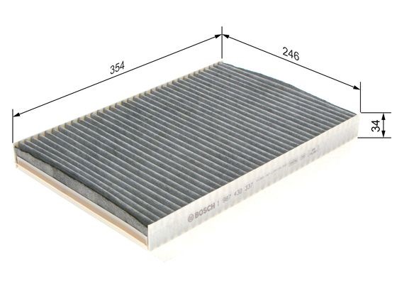 Kupefilter Bosch 1 987 432 337 BOSCH