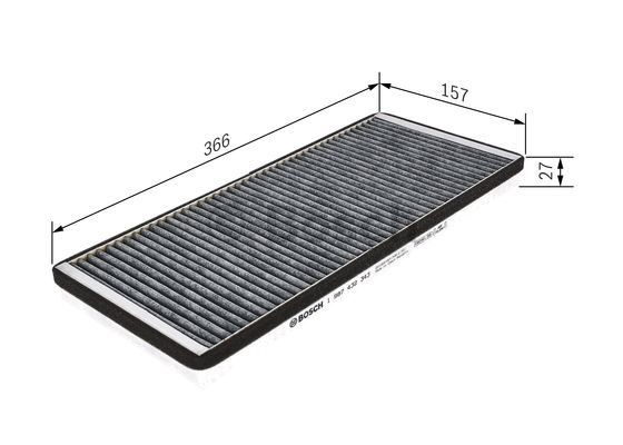 Kupefilter Bosch 1 987 432 343 BOSCH