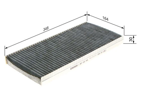 Kupefilter Bosch 1 987 432 345 BOSCH