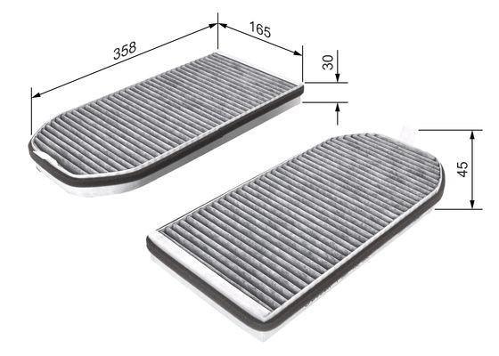 Kupefilter Bosch 1 987 432 362 BOSCH
