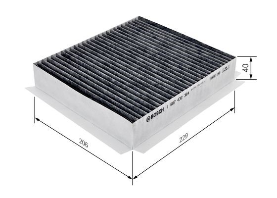 Kupefilter Bosch 1 987 432 364 BOSCH