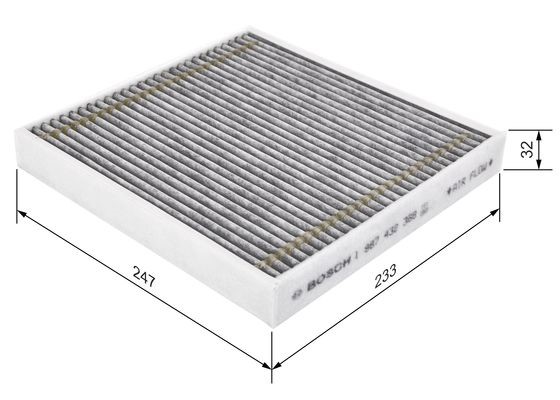 Kupefilter Bosch 1 987 432 368 BOSCH