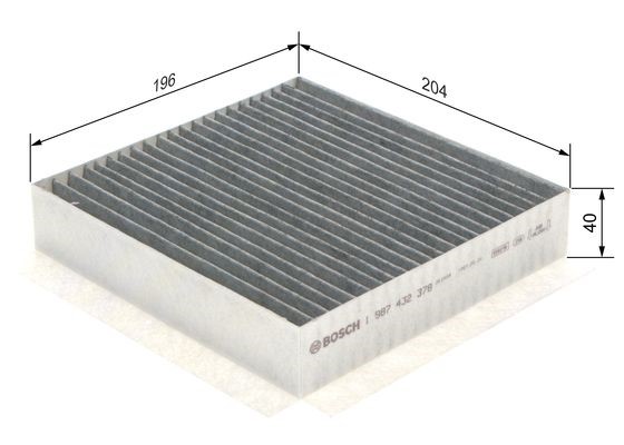 Kupefilter Bosch 1 987 432 378 BOSCH