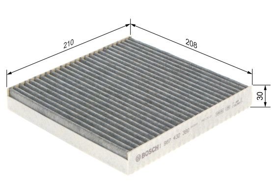 Kupefilter Bosch 1 987 432 380 BOSCH