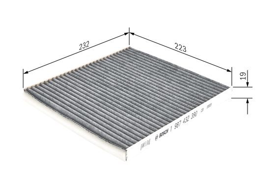 Kupefilter Bosch 1 987 432 390 BOSCH