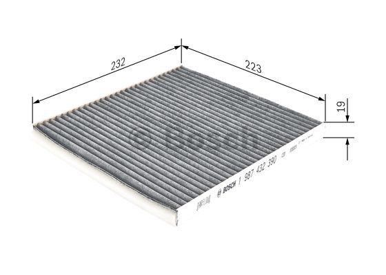 Kupefilter Bosch 1 987 432 390 BOSCH