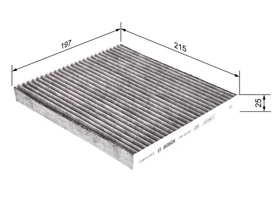 Kupefilter Bosch 1 987 432 392 BOSCH