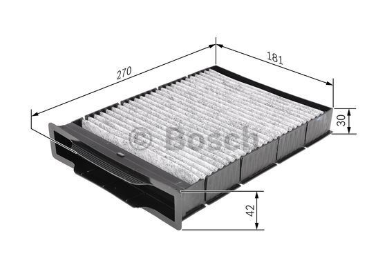 Kupefilter Bosch 1 987 432 393 BOSCH