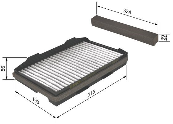 Kupefilter Bosch 1 987 432 401 BOSCH Kupefilter Bosch 1 987 432 401 BOSCH