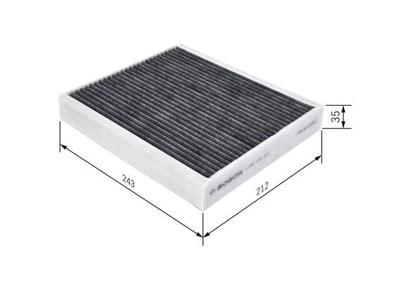 Kupefilter Bosch 1 987 432 411 BOSCH