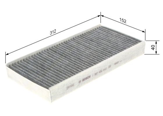 Kupefilter Bosch 1 987 432 412 BOSCH