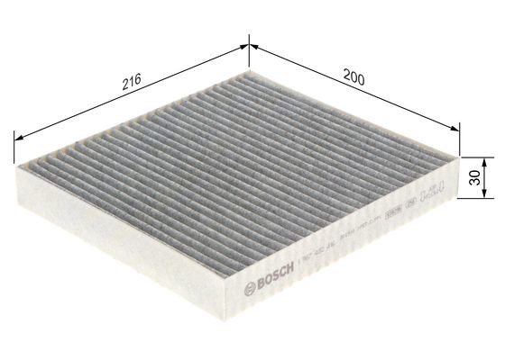 Kupefilter Bosch 1 987 432 416 BOSCH