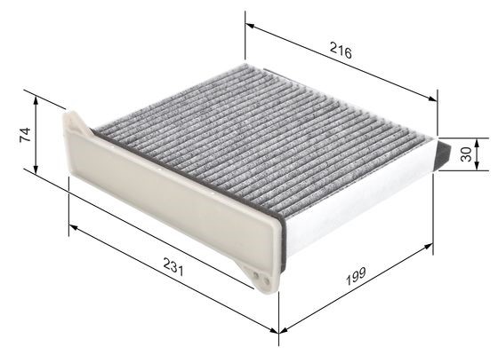 Kupefilter Bosch 1 987 432 426 BOSCH