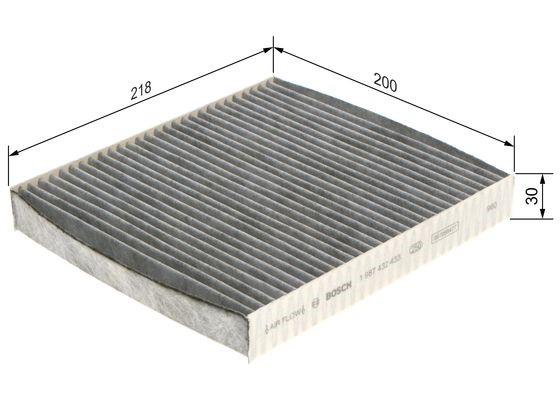 Kupefilter Bosch 1 987 432 433 BOSCH