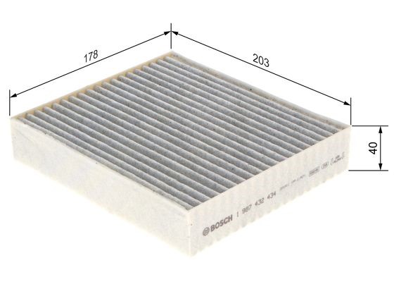 Kupefilter Bosch 1 987 432 434 BOSCH