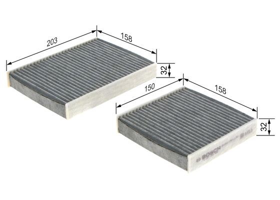 Kupefilter Bosch 1 987 432 436 BOSCH
