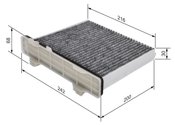 Kupefilter Bosch 1 987 432 498 BOSCH