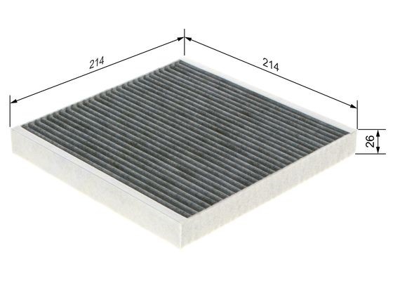 Kupefilter Bosch 1 987 432 499 BOSCH