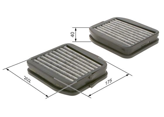 Kupefilter, Kupé Bosch 1 987 432 512 BOSCH