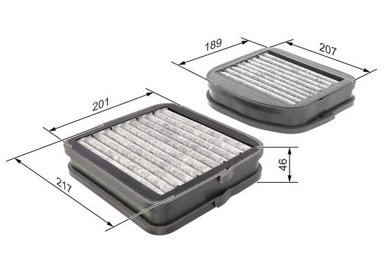 Kupefilter Bosch 1 987 432 533 BOSCH