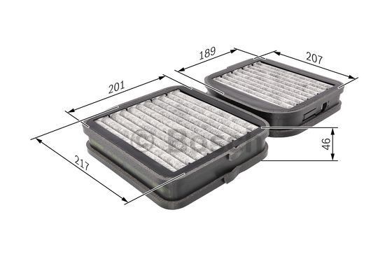 Kupefilter Bosch 1 987 432 533 BOSCH