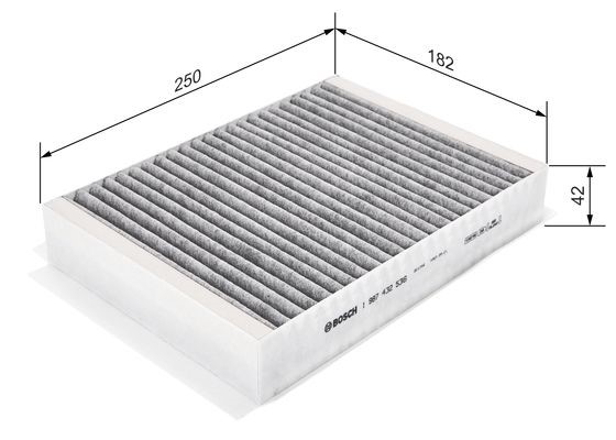 Kupefilter Bosch 1 987 432 536 BOSCH