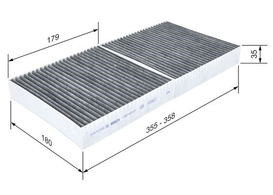 Kupefilter Bosch 1 987 432 571 BOSCH