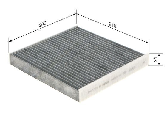 Kupefilter Bosch 1 987 432 574 BOSCH