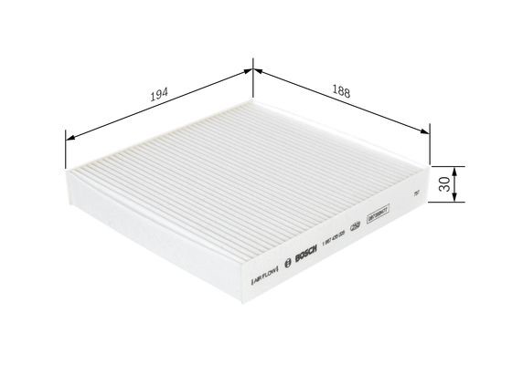 Kupefilter Bosch 1 987 435 005 BOSCH