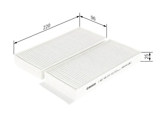 Kupefilter Bosch 1 987 435 077 BOSCH
