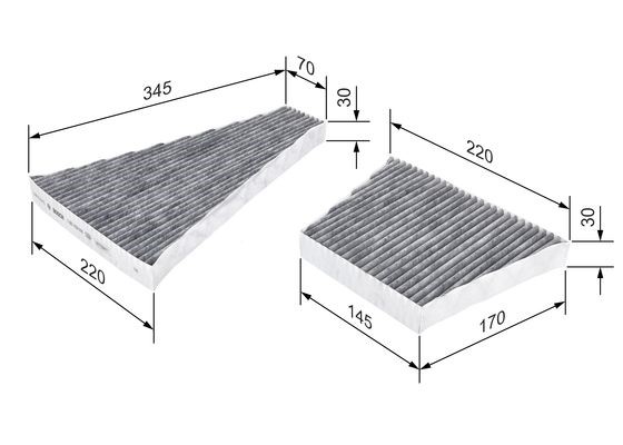 Kupefilter Bosch 1 987 435 506 BOSCH