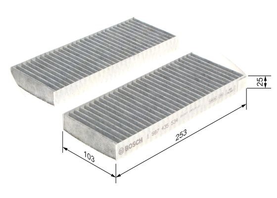 Kupefilter Bosch 1 987 435 534 BOSCH Kupefilter Bosch 1 987 435 534 BOSCH