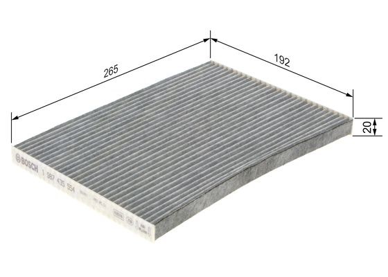 Kupefilter Bosch 1 987 435 554 BOSCH