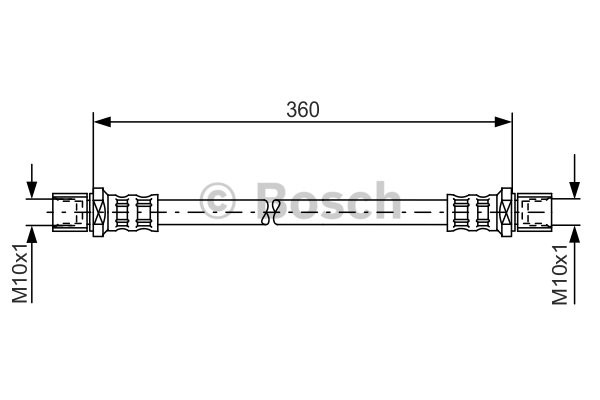Bromsslang, Bak Bosch 1 987 481 138 BOSCH