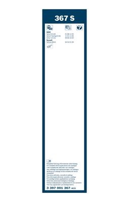 Torkarblad, Fram Bosch Twin 3 397 001 367 BOSCH