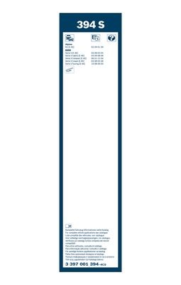 Torkarblad, Fram Bosch Twin 3 397 001 394 BOSCH