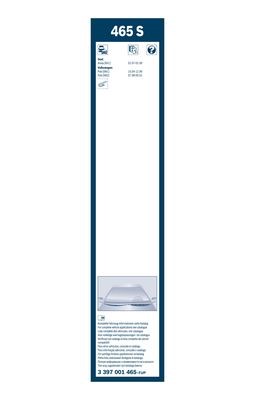 Torkarblad, Fram Bosch Twin 3 397 001 465 BOSCH