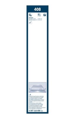 Torkarblad, Fram Bosch Twin 3 397 001 682 BOSCH Torkarblad, Fram Bosch Twin 3 397 001 682 BOSCH