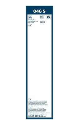 Torkarblad, Fram Bosch Twin 3 397 005 046 BOSCH Torkarblad, Fram Bosch Twin 3 397 005 046 BOSCH