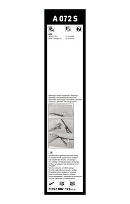 Torkarblad, Fram, Sidoinstallation BOSCH