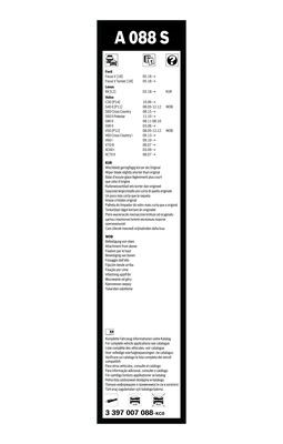 Torkarblad, Fram BOSCH Torkarblad, Fram BOSCH