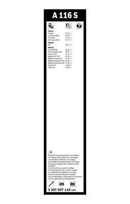 Flatblade-torkarblad, Fram BOSCH