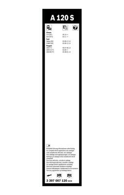 Flatblade-torkarblad, Fram BOSCH