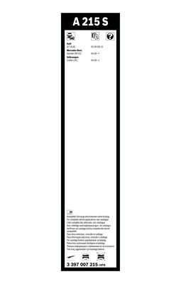Flatblade-torkarblad, Fram BOSCH
