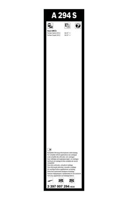 Flatblade-torkarblad, Fram Bosch 3 397 007 294 BOSCH