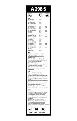 Flatblade-torkarblad, Fram BOSCH