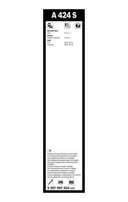 Torkarblad, Fram Bosch 3 397 007 424 BOSCH Torkarblad, Fram Bosch 3 397 007 424 BOSCH