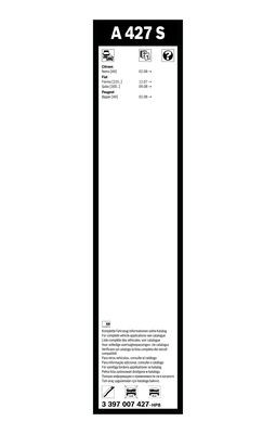 Torkarblad, Fram Bosch 3 397 007 427 BOSCH