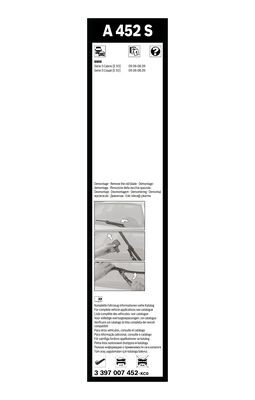 Flatblade-torkarblad, Fram Bosch 3 397 007 452 BOSCH